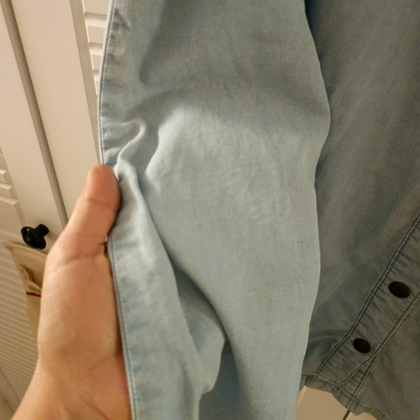 Düğmeli Uzun Keten Etek - Görsel 3