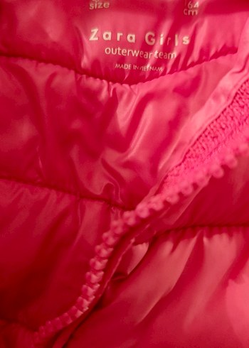 Zara Pembe Mont Kapüşonlu Fermuarlı - Görsel 4