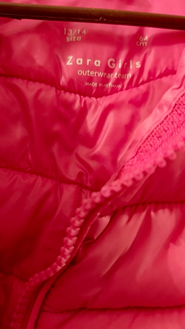 Zara Pembe Mont Kapüşonlu Fermuarlı - Görsel 4