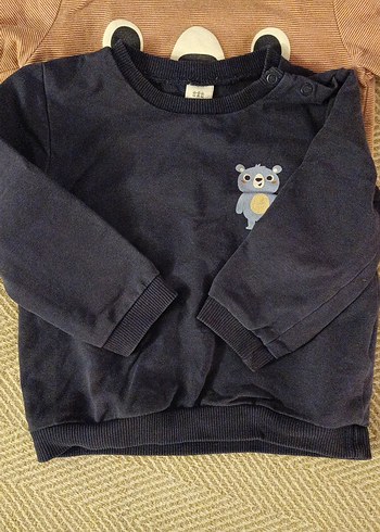 Erkek bebek 2 sweat 1 adet pamuklu gömlek - Görsel 3