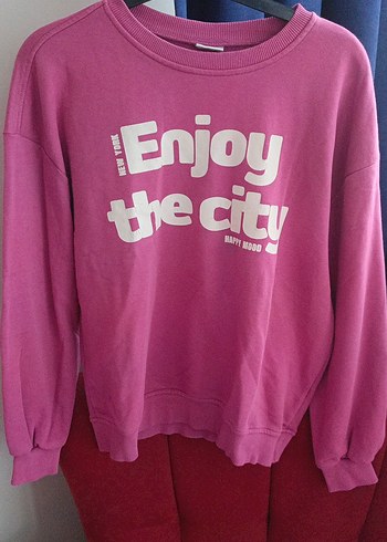 Kızlar için Pembe Rahat Eşofman Takımı - Görsel 2