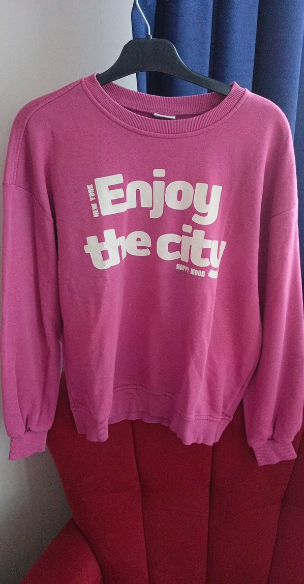 Kızlar için Pembe Rahat Eşofman Takımı - Görsel 2