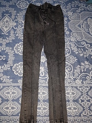 yüksek bel skinny pantolon