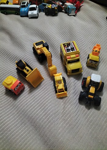 Renkli Sarı Oyuncak İnşaat Araçları Seti - Görsel 7