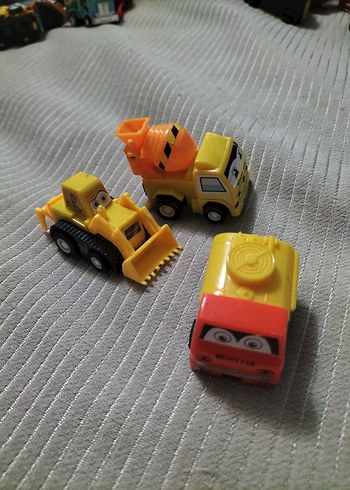 Renkli Sarı Oyuncak İnşaat Araçları Seti - Görsel 2