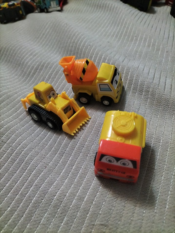 Renkli Sarı Oyuncak İnşaat Araçları Seti - Görsel 2