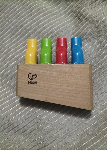 Renkli Kuş Figürlü Ahşap Müzikli Oyuncak - Görsel 4