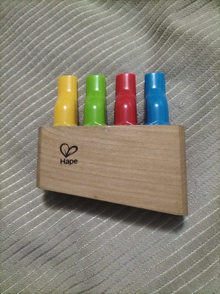 Renkli Kuş Figürlü Ahşap Müzikli Oyuncak - Görsel 4