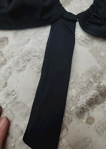 Uzun Kollu Siyah Kadın bikini üstü - Görsel 5