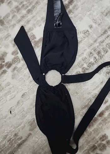 Uzun Kollu Siyah Kadın bikini üstü - Görsel 7