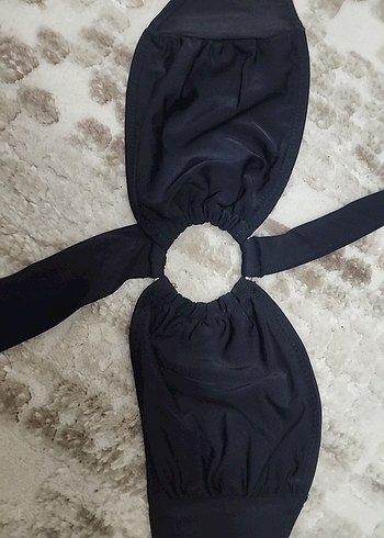 Uzun Kollu Siyah Kadın bikini üstü - Görsel 2