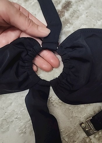 Uzun Kollu Siyah Kadın bikini üstü - Görsel 4