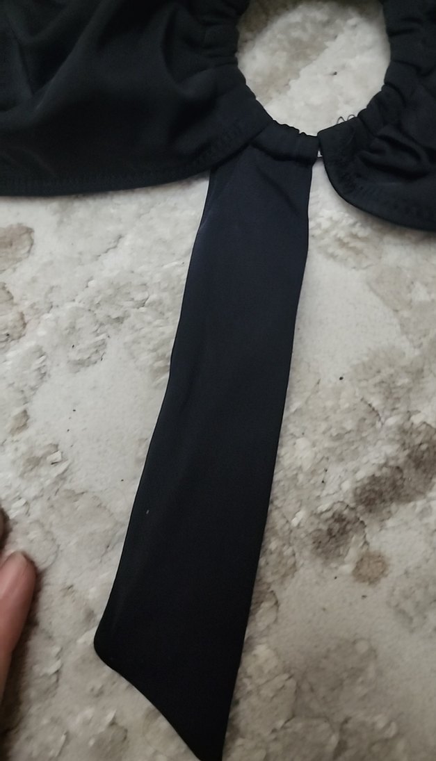 Uzun Kollu Siyah Kadın bikini üstü - Görsel 5