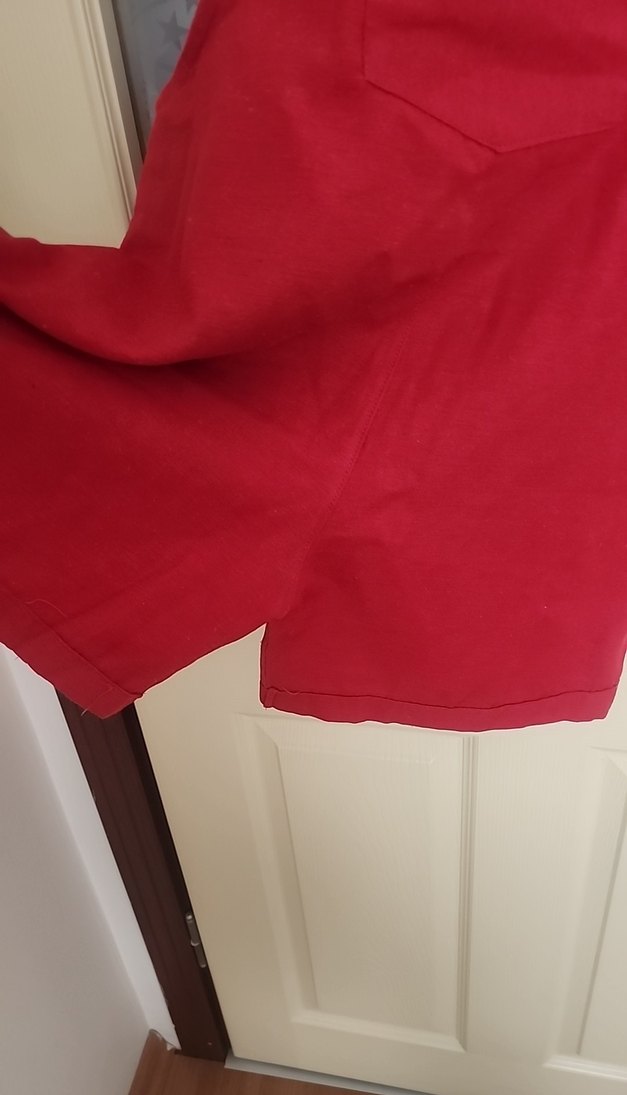 Kırmızı Kadın Mini Askılı Şort Tulum - Görsel 2