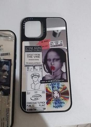 Parlak Siyah Counterculture Telefon Kılıfı 12 pro max - Görsel 3