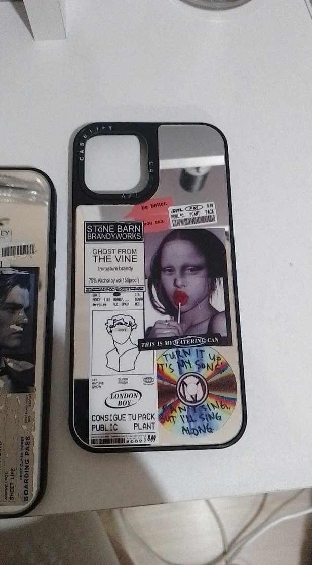 Parlak Siyah Counterculture Telefon Kılıfı 12 pro max - Görsel 3