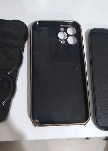 Siyah Payetli Street Wear Telefon Kılıfı - Görsel 6