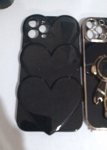 Siyah Payetli Street Wear Telefon Kılıfı - Görsel 2