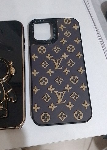 Siyah Payetli Street Wear Telefon Kılıfı - Görsel 4