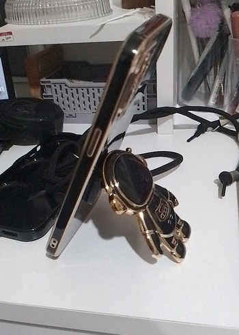 Siyah Payetli Street Wear Telefon Kılıfı - Görsel 9