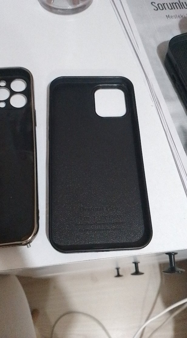 Siyah Payetli Street Wear Telefon Kılıfı - Görsel 5