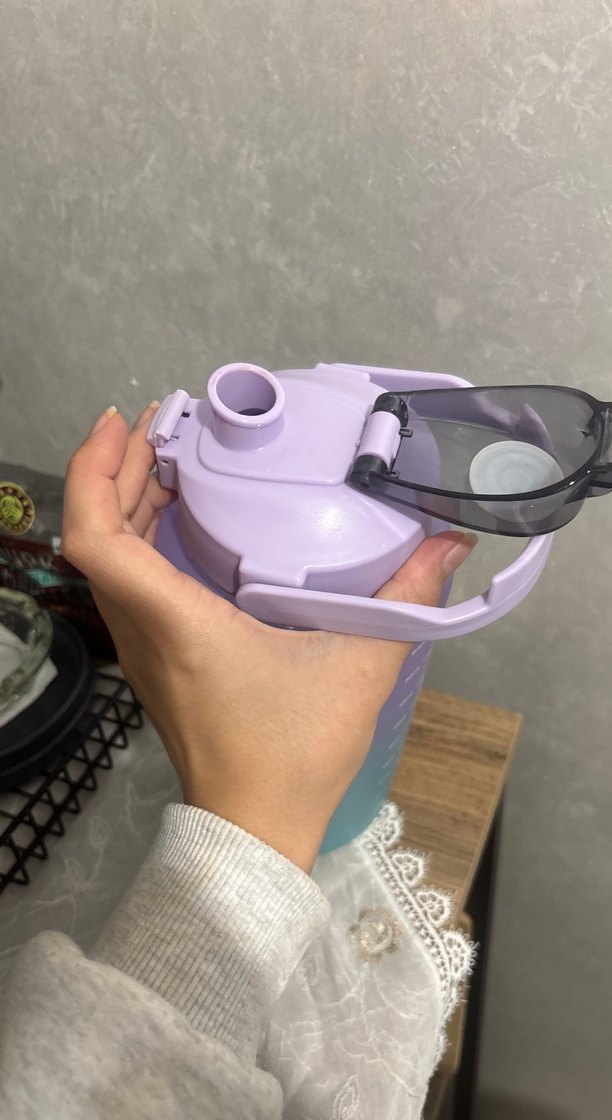 Pastel Mor su matarası - Görsel 4