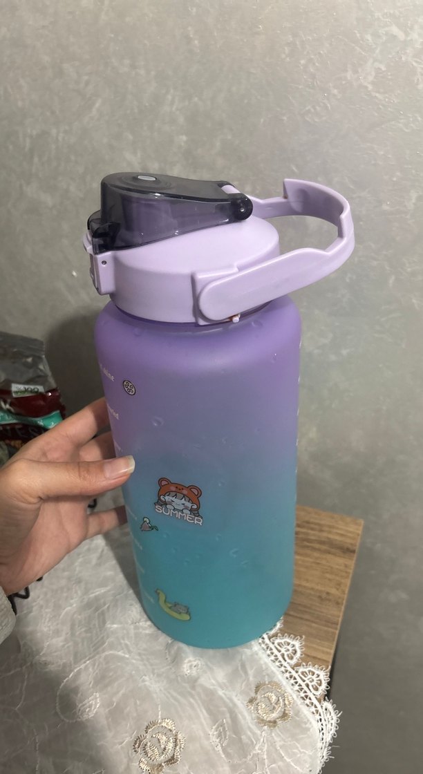 Pastel Mor su matarası - Görsel 2