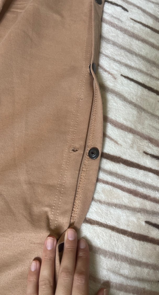 Düğmeli Kahverengi Kadın eşofman altı - Görsel 3