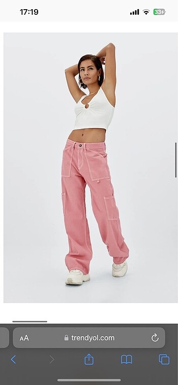 m Beden pembe Renk Pembe kot pantolon