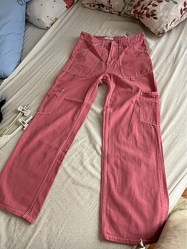 m Beden Pembe kot pantolon