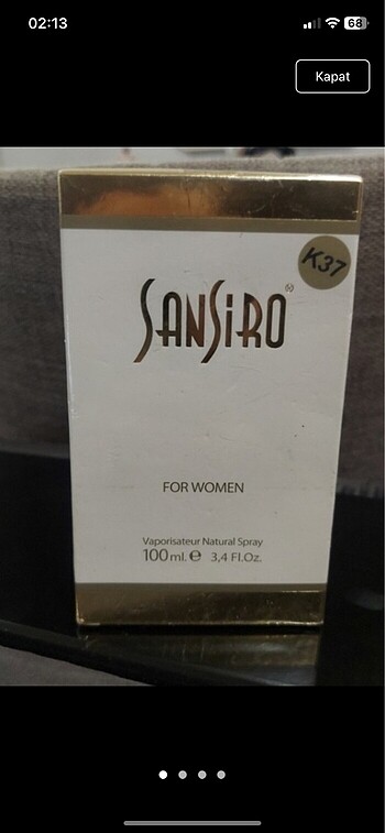 Sansiro k 37 kadın parfümü