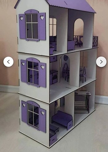 Mor Çocuk Oyun Evi Mobilyası - Görsel 2