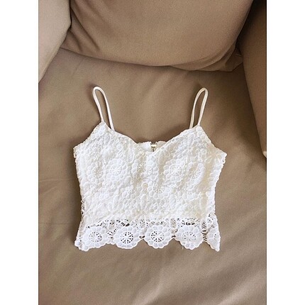 Bershka Lace Crop Top