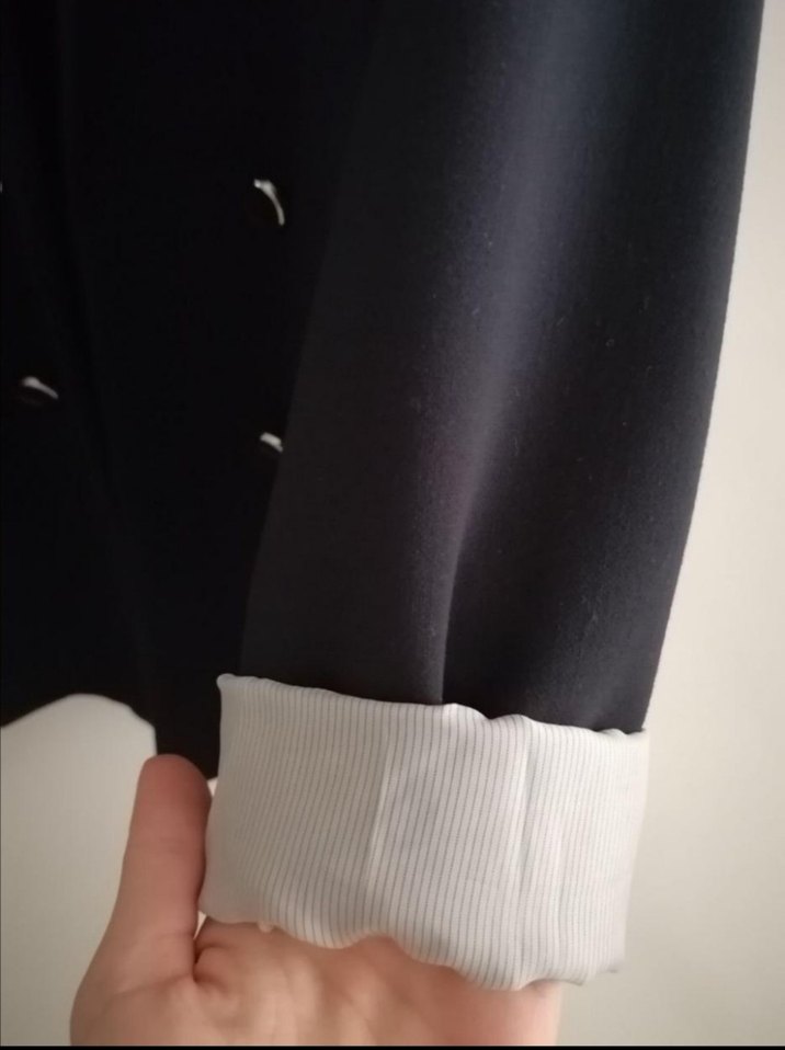 Siyah Düğmeli Kadın Blazer Ceket - Görsel 3