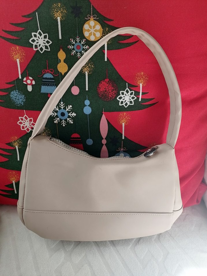 Bej Renkli Fermuarlı Kadın Çanta - Görsel 2