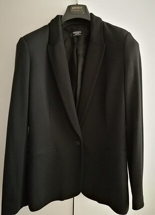 Mango Astarlı Siyah Blazer Ceket