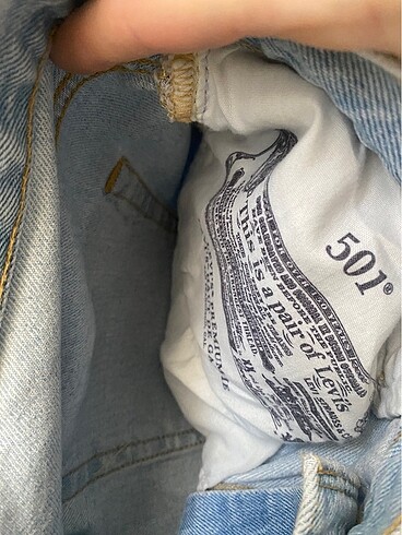 29 Beden mavi Renk Levi?s 501 jean