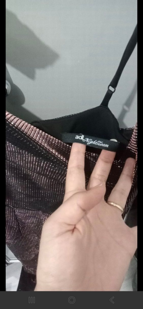 Kadın Siyah Uzun Drapeli V Yaka Elbise - Görsel 5