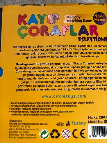 Beden Eşleştirme kartları