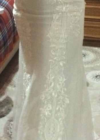 Dış çekim - nikah elbisesi beyaz tam kalıp - Görsel 4