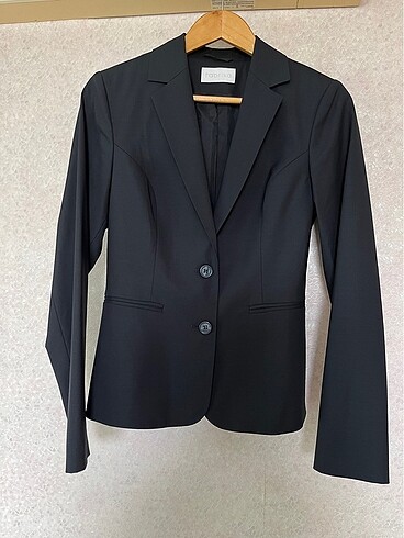 Fabrika lacivert yün blazer