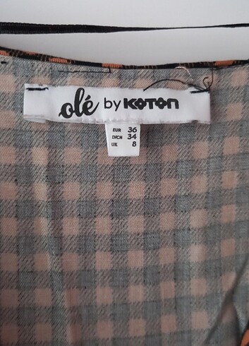 Koton Koton ekose elbise 