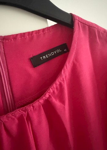 Trendyol & Milla Pembe Bohem Tarz Uzun Pamuklu Elbise