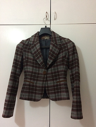 xs Beden Blazer yünlü kumaş ceket