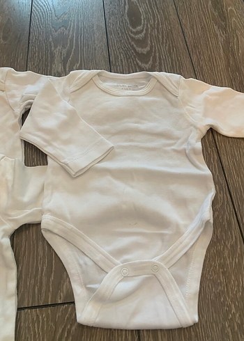 3 adet beyaz body - Görsel 2