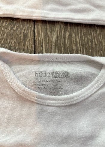 Beyaz bebek body zıbın 2 adet - Görsel 3