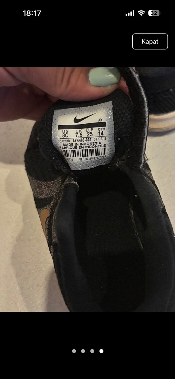 Nike Çocuk Siyah Spor Ayakkabı - Görsel 4