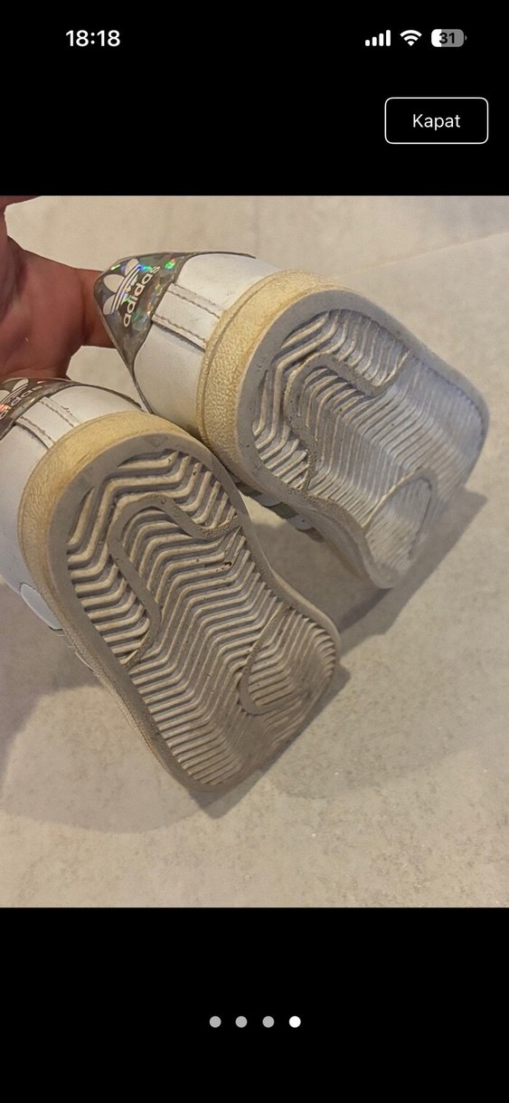 Adidas Kız Çocuk Beyaz Spor Ayakkabı - Görsel 4