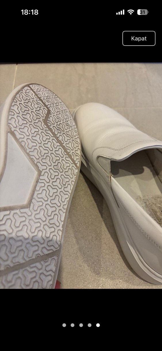 Beyaz Erkek Günlük  Ayakkabı - Görsel 5