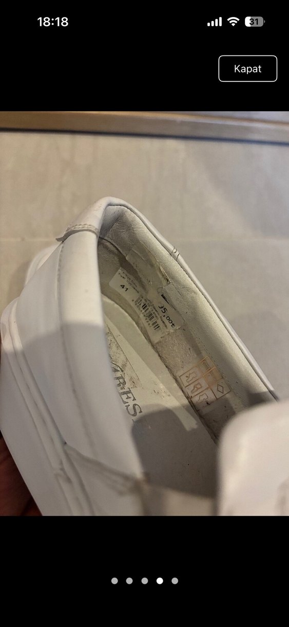 Beyaz Erkek Günlük  Ayakkabı - Görsel 4